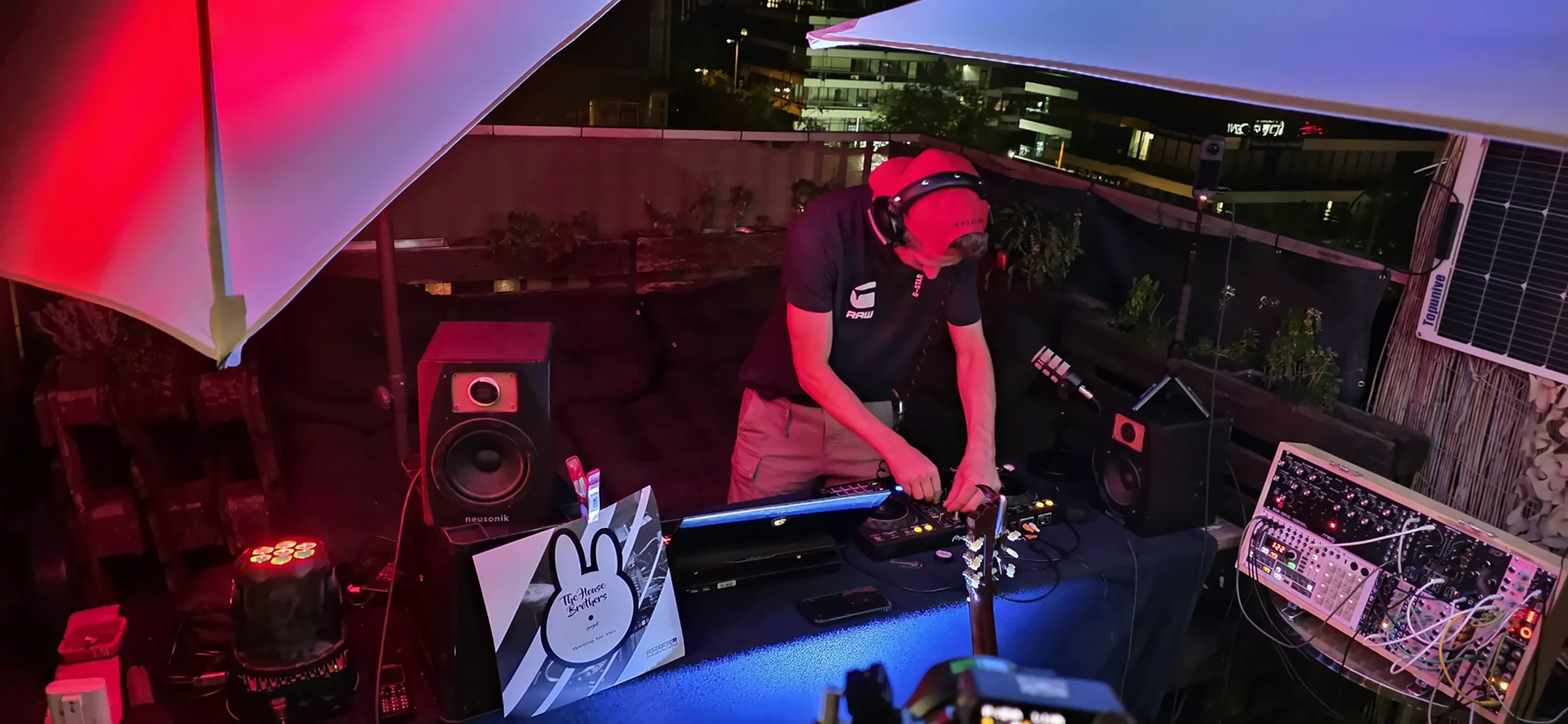 Gab Bonney performing at the DJ decks